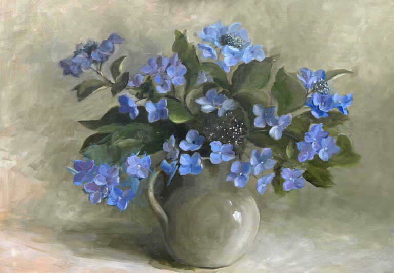 Susie Philipps - Blue Hydrangeas