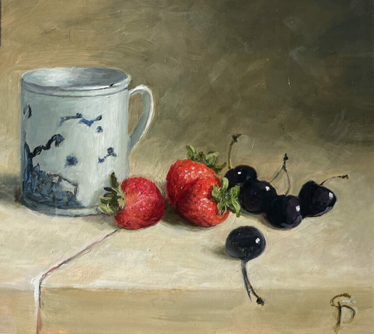 Susie Philipps - Mug and Strawberries