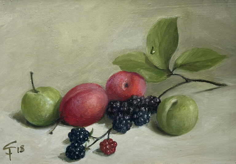 Susie Philipps - Plums and Blackberries