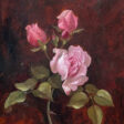 Pink Rose and Two Buds, 2024