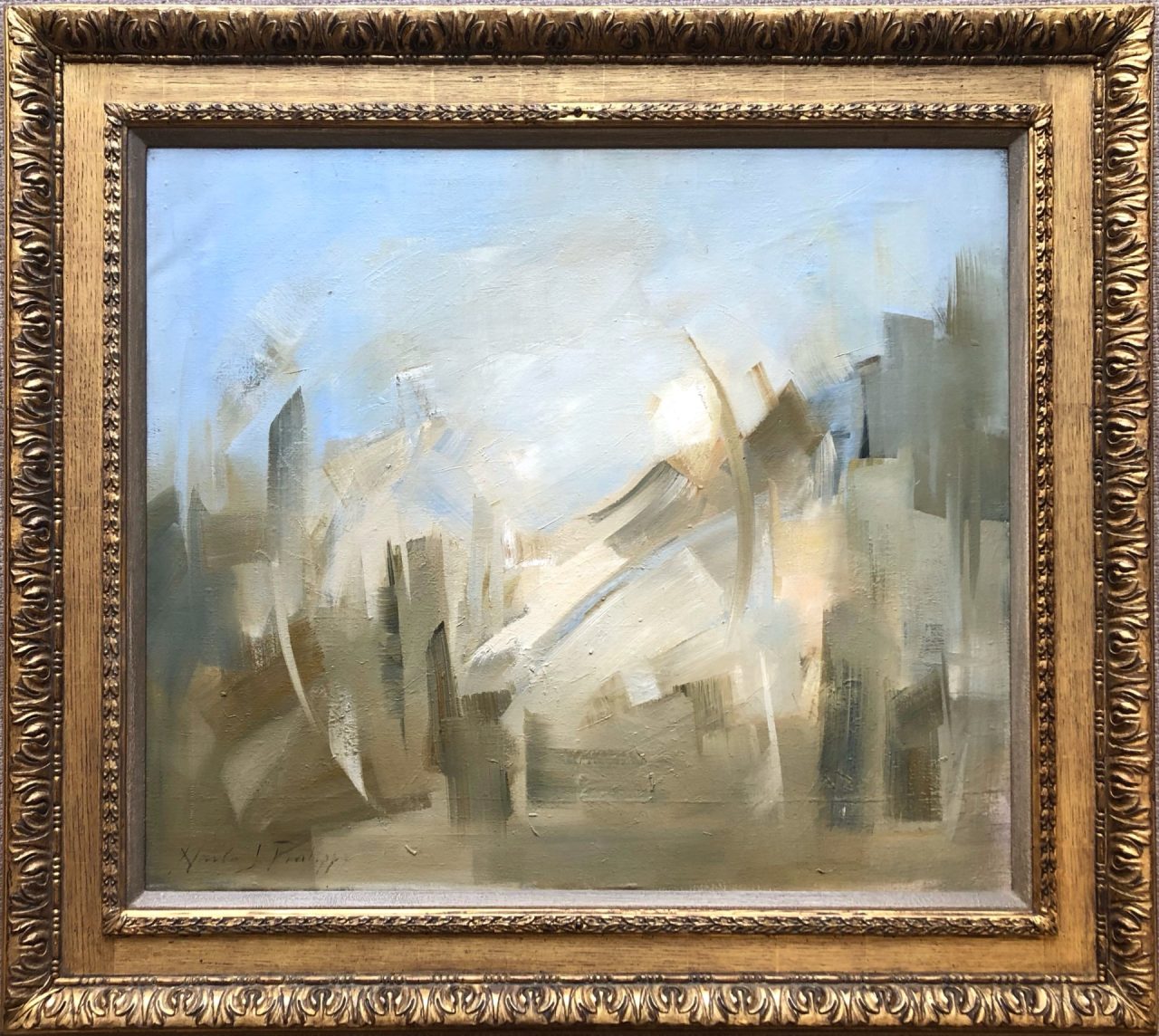Philipps, Nicky - Abstract one, oil on canvas, 35 12 x 39 14 in, 90 x 99.5cm, £9,800 Philipps, Nicky - Abstract one, oil on canvas, 35 12 x 39 14 in, 90 x 99.5cm, £9,800