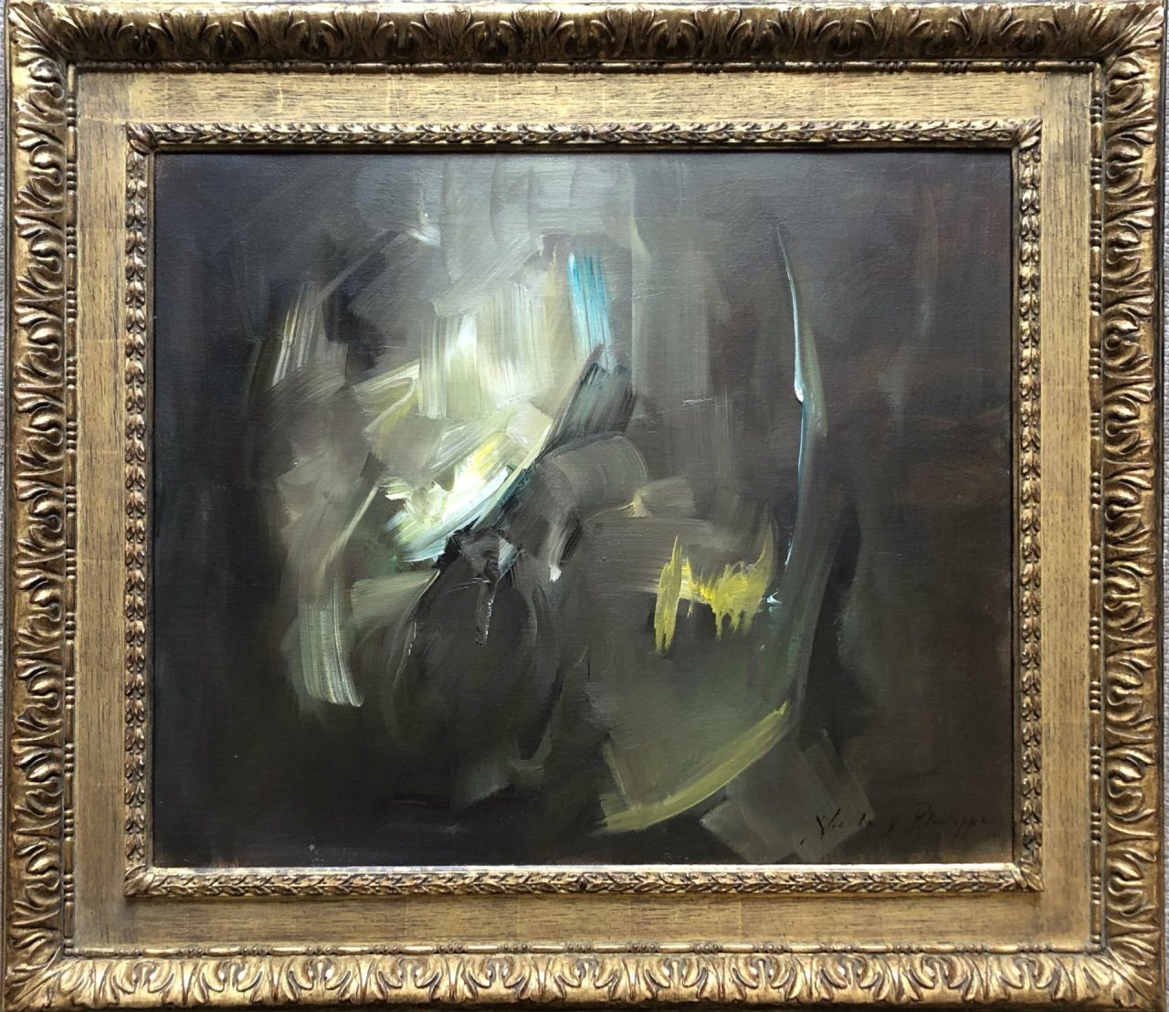 Philipps, Nicky - Abstract three, oil on canvas, 21 12 x 24 14 in, 54.5 x 61.5 cm, £5,500 Philipps, Nicky - Abstract three, oil on canvas, 21 12 x 24 14 in, 54.5 x 61.5 cm, £5,500